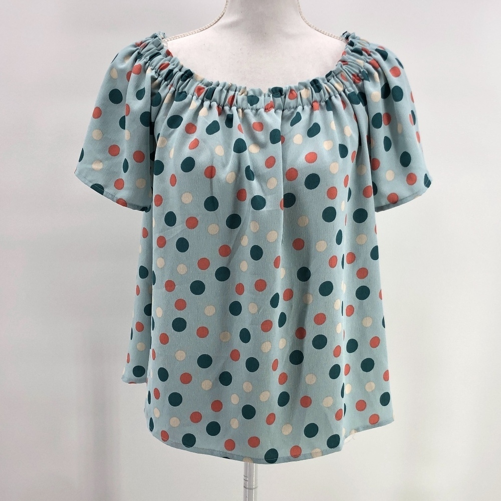 Sun & Moon Polka Dot Top M